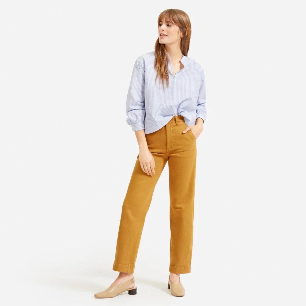 Everlane Straight Leg Pant - 8/30 Golden Brown